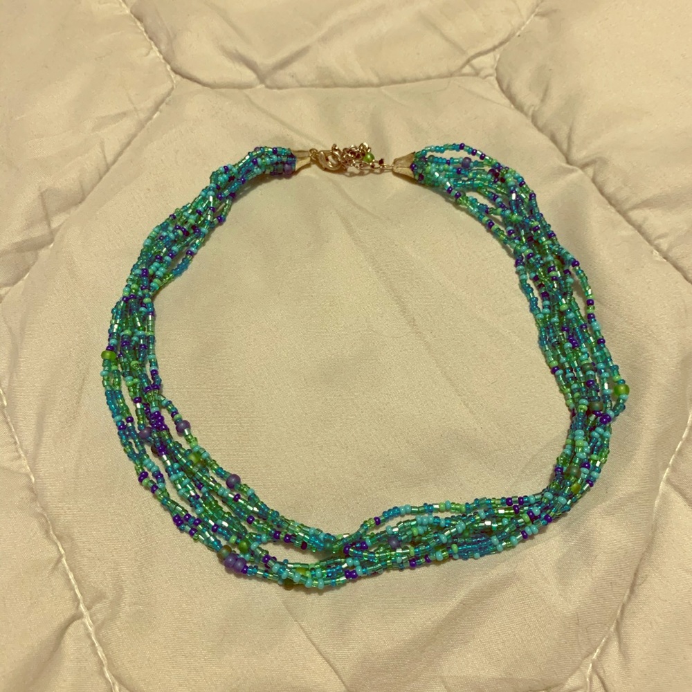 Blue necklace
